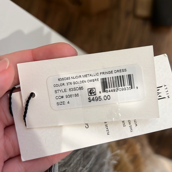 Milly Nuoir Metallic Fringe Minidress - Picture 8 of 10